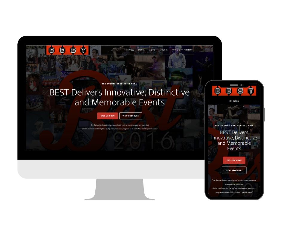 Bezevents Website Showcase